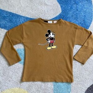 Boys Zara Mickey Long Sleeve. Size 4-5T